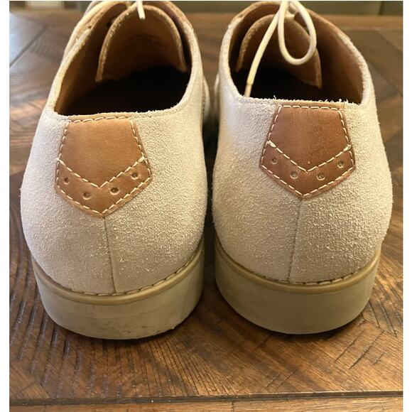 Johnston & Murphy Men’s 10M Saddle Shoes Tan Brown Suede Leather Oxford - Picture 5 of 9